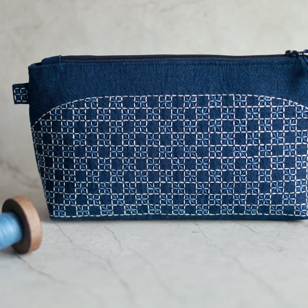 Craft the Perfect Gift: DIY Kit for Japanese Sashiko Embroidered Bags