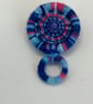Glasses Holder Brooch - Carnival Blue - Image 4