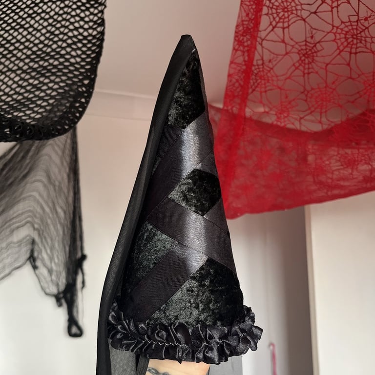 Gothic Black Princess Hat 