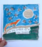 Fox and Stars Painting - Original Ink Painting - READY TO SHIP