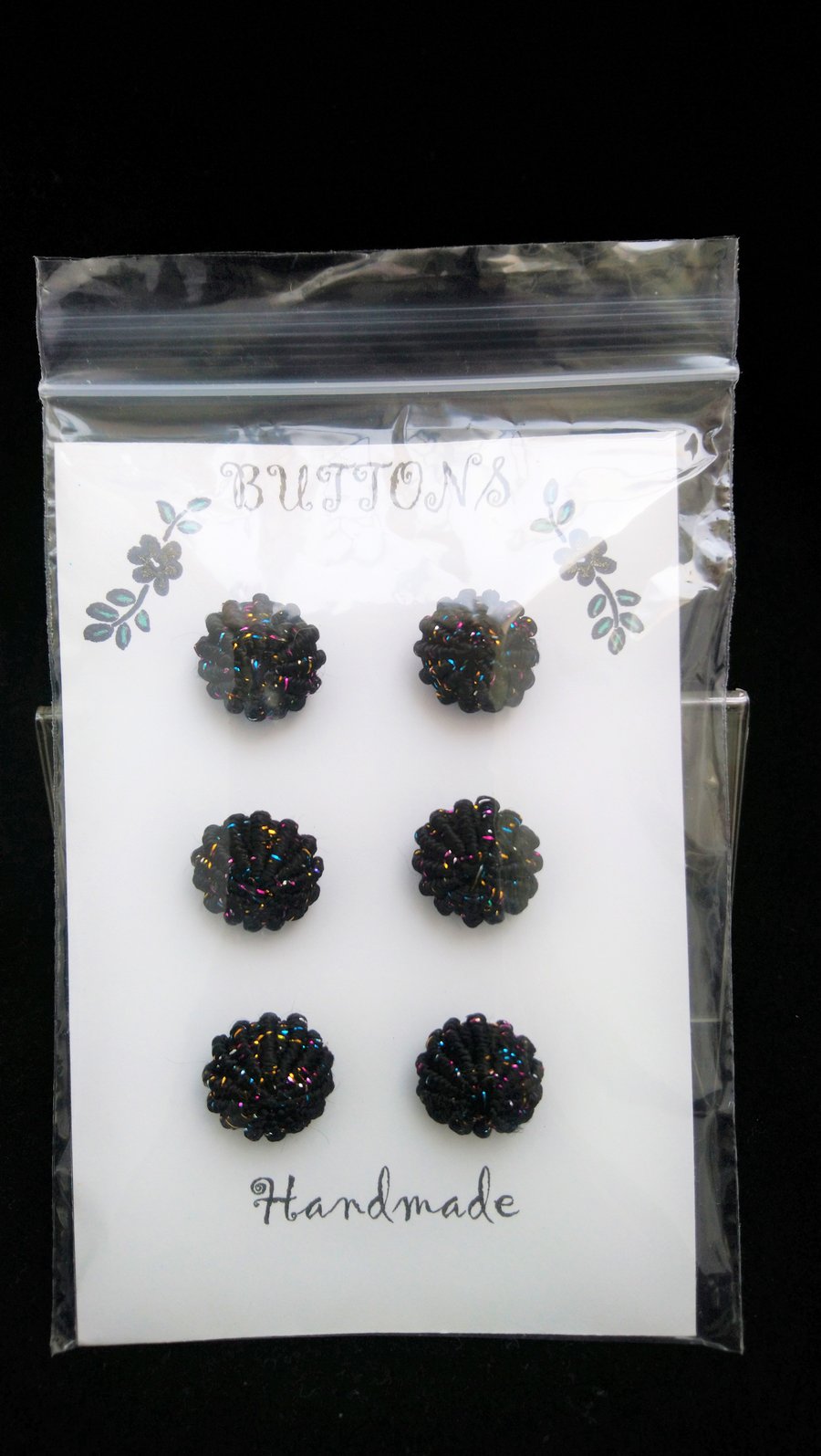 Buttons Handmade Embroidered Yorkshire Style 