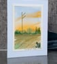 Wealth. Wicca Symbol, Sigil, Rune. Handpainted Card. - Image 5
