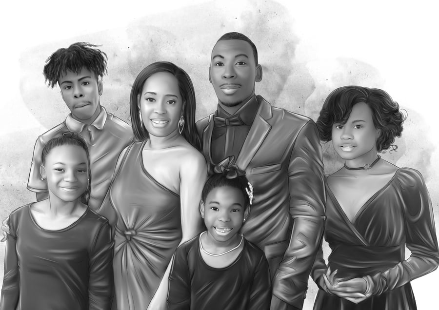 Photo To Sketch, Pencil Sketch Portrait From Real Photo, Custom Drawing