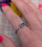 Sterling Silver Sunburst Round Surfite Ring Size O - JBJ4029 - Image 5