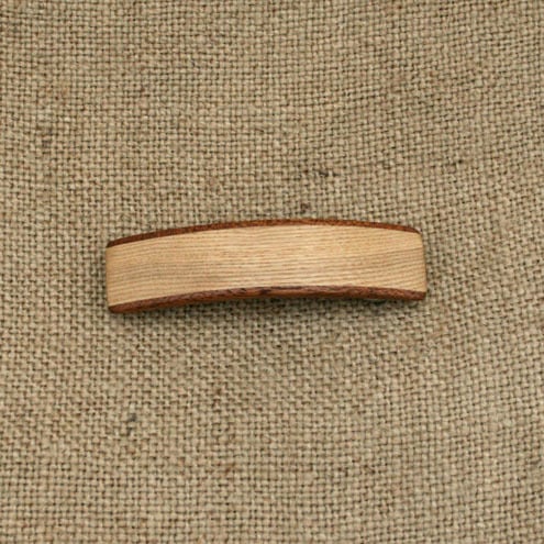 Hair clip made from ash wood