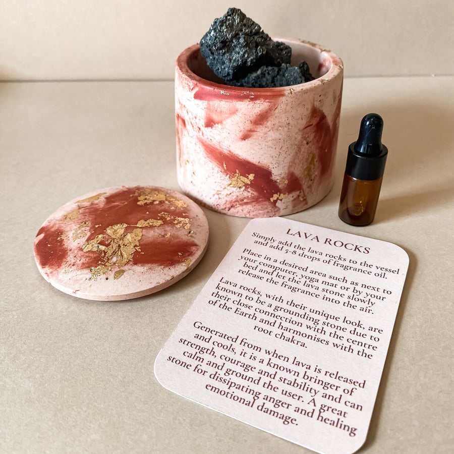 Jewel collection lava rock diffuser