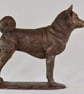 Standing Shiba Inu Animal Statue Small Bronze Resin Sculpture - Image 1