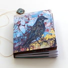 Treetop Crow, handmade journal