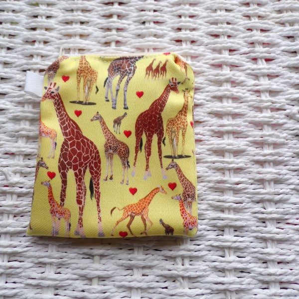 Giraffe Purse or Card Holder 