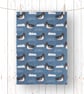 'Oystercatcher' Bird Pattern Tea Towel - Image 3