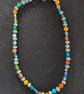 Rainbow and Fish Fun Beaded Necklace 