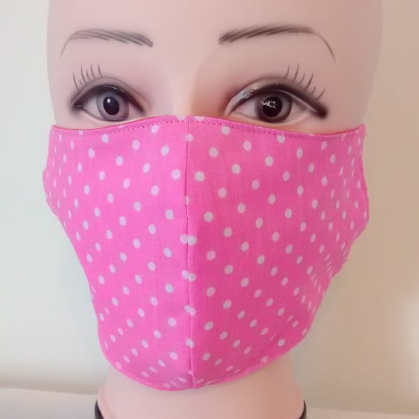Handmade reusable adult face mask.