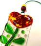 Red Love Heart suncatcher - Image 2