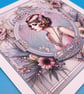 Art Deco Card For Her, Large, Decoupage  - Image 4