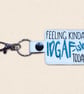 Feeling Kinda IDGAF-ish Keyring - Funny Embroidered Bag Charm - Image 1