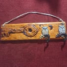 Handmade Rustic Wooden Key and Owl Hooks