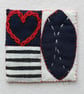 No 9 Miniature Textile Art Quilt - Image 2