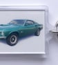Ford Mustang Fastback 1969 - Keyring with 50x35mm Insert - Image 3