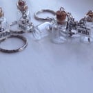 Dandelion Wishes Bottle Keyring, Fairy, Seeds