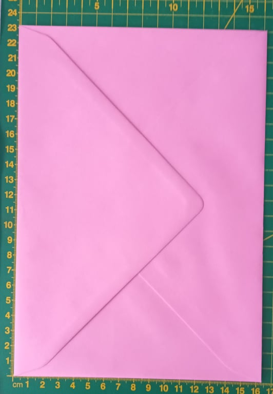 C5 A5 Candy Pink Envelopes For Cardmaking, Wedding. 120gsm Pack Of 6