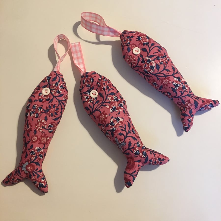 Lavender sachet- floral fish 