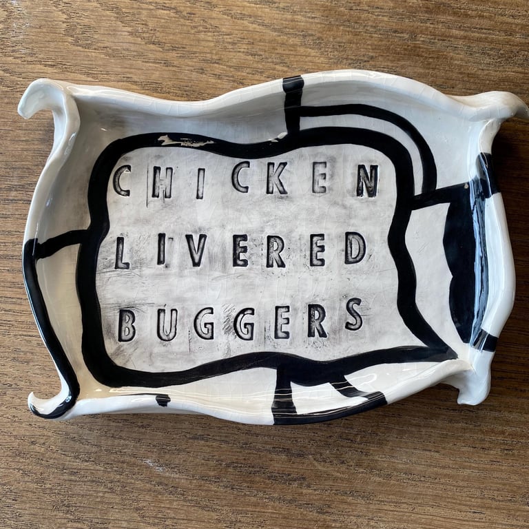 Chicken livered buggers dish
