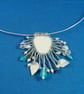 White, Blue and Silver Pendant - Image 4