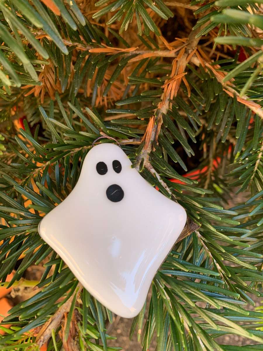 Fused glass ghost