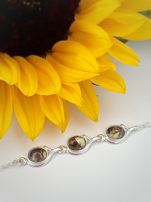Flower Preservation Bracelet- Keepsake Jewellery from Wedding or Memorial Flower