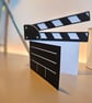 Handcrafted Movie Clapperboard Card for Birthday's or any occasion.