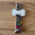 Handmade ceramic Dog hook 