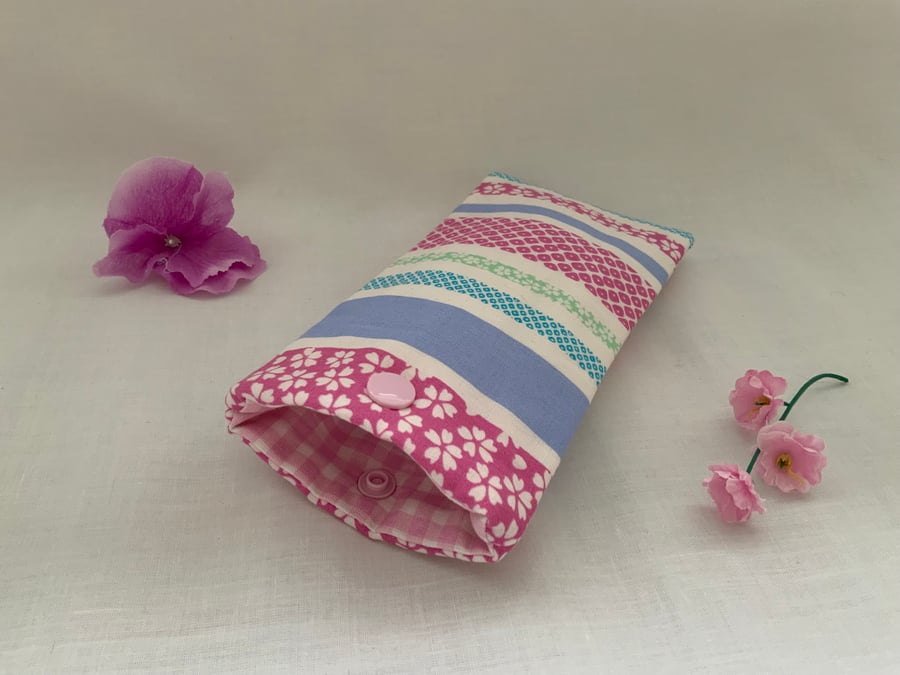 Fabric Glasses Case, Sunglasses Case, Glasses Pouch, Fabric Purse
