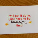 Dramatic A6 Letterpress Card