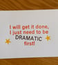 Dramatic A6 Letterpress Card