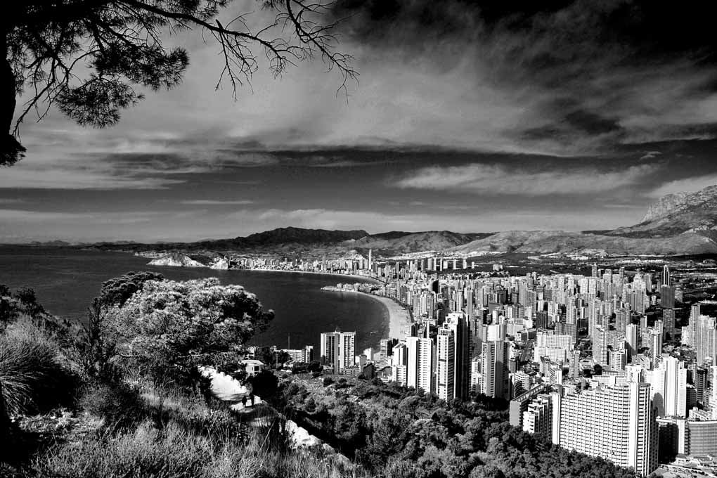 Benidorm Cityscape Skyline Spain Photograph Print
