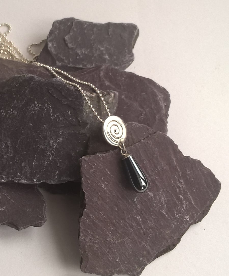 Spiral Drop Necklace