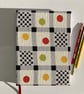Summer Seconds Handmade A5 Book with Gingham & Spot 1950's Vintage Fabric - Image 1