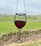 Everlasting Red Wine suncatcher in stained glass - Image 3