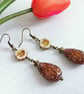 Antique Bronze Boho Teardrop Earrings - Image 5