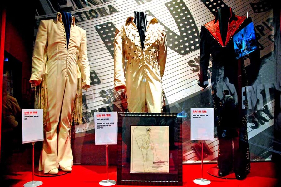 Elvis Presley On Tour Exhibition Photograph Print