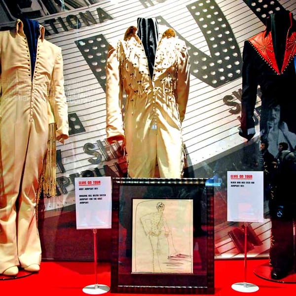 Elvis Presley On Tour Exhibition Photograph Print