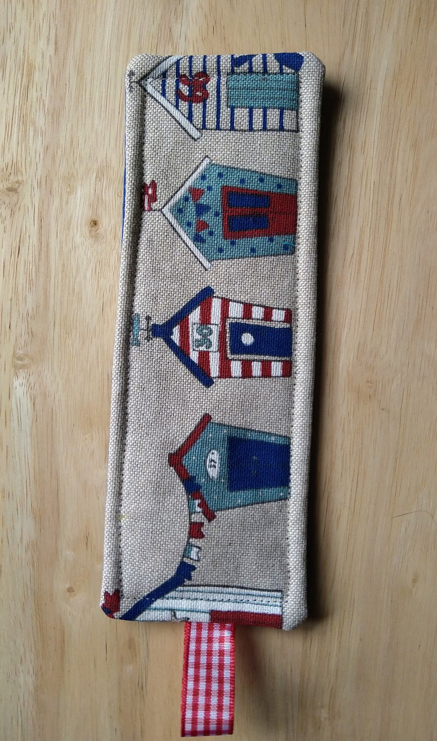 Bookmark with beach huts