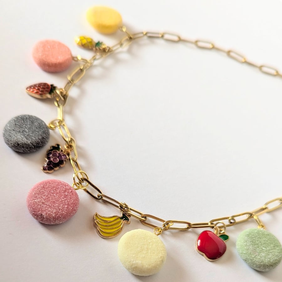 Fruit pastilles charm necklace 