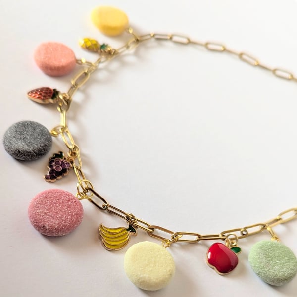 Fruit pastilles charm necklace 