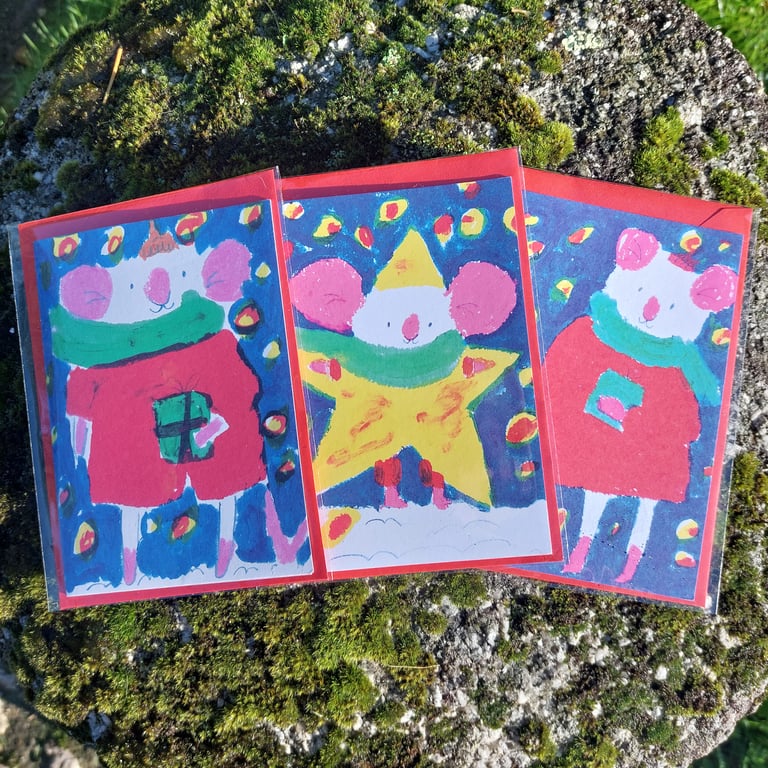Christmas Mice Cards 