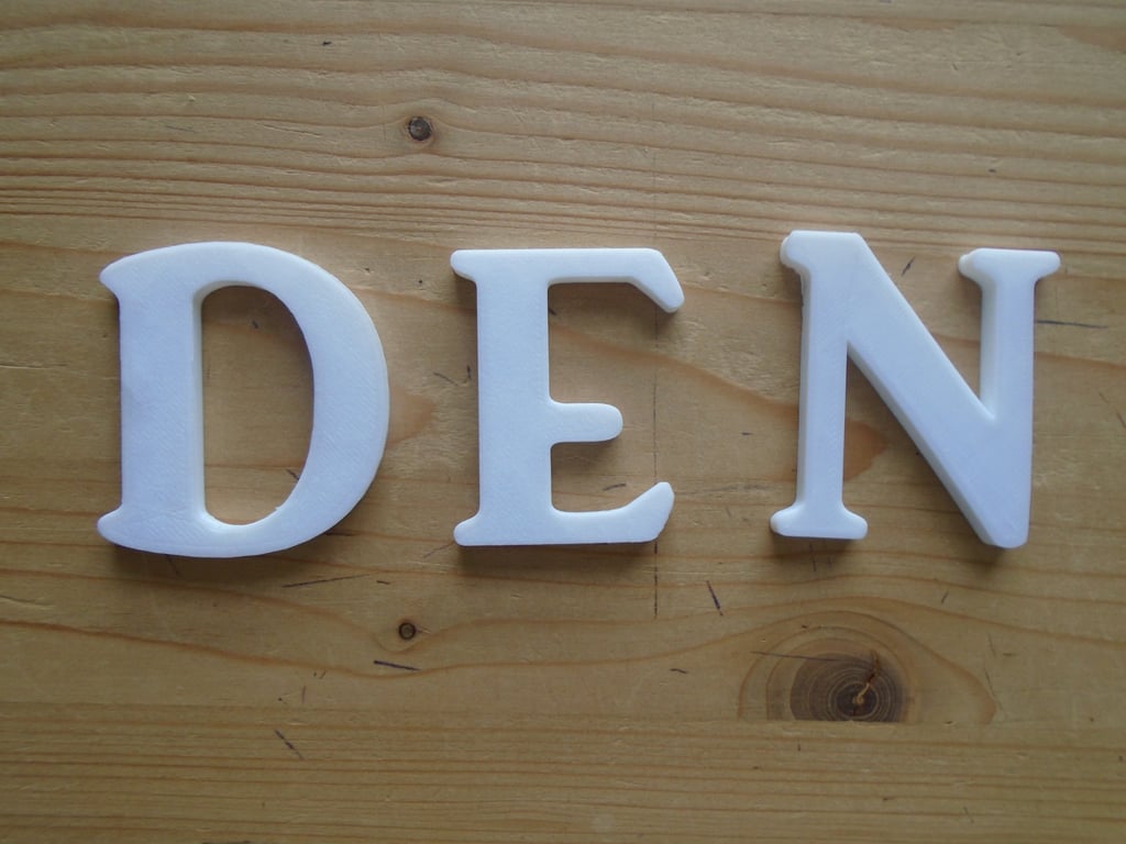 Den Self Adhesive letters 