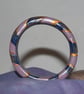Golden Orange Chevrons Bangle - Handmade - Polymer Clay - Small Fit - Image 3