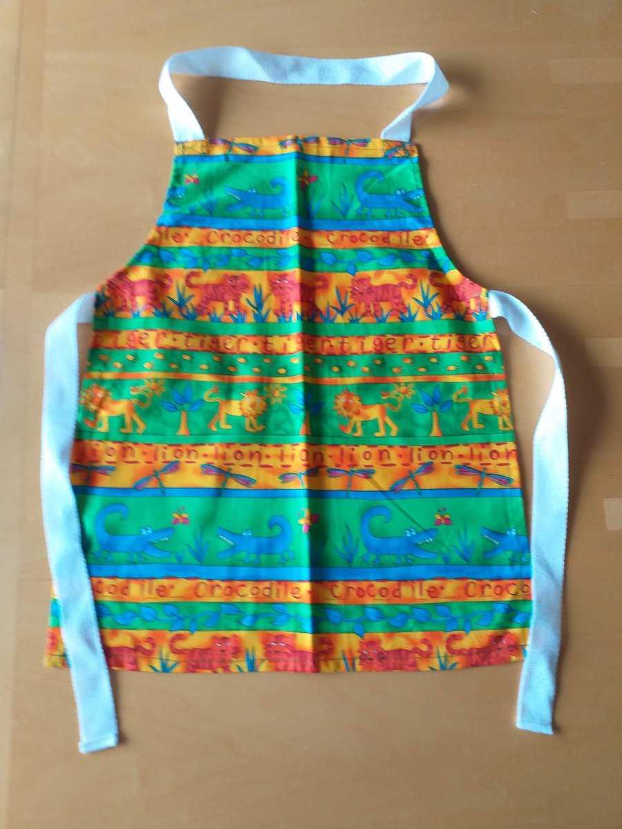 Jungle, Apron, pinafore, age 2-6 approximately
