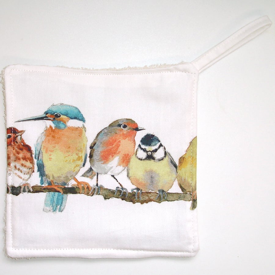 Kingfisher Pot Grab Pot Holder Kitchen Chef's Mat Garden Birds Robin