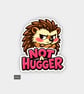 Funny Cheeky Novelty Sticker For Adults - Grumpy Hedgehog 
